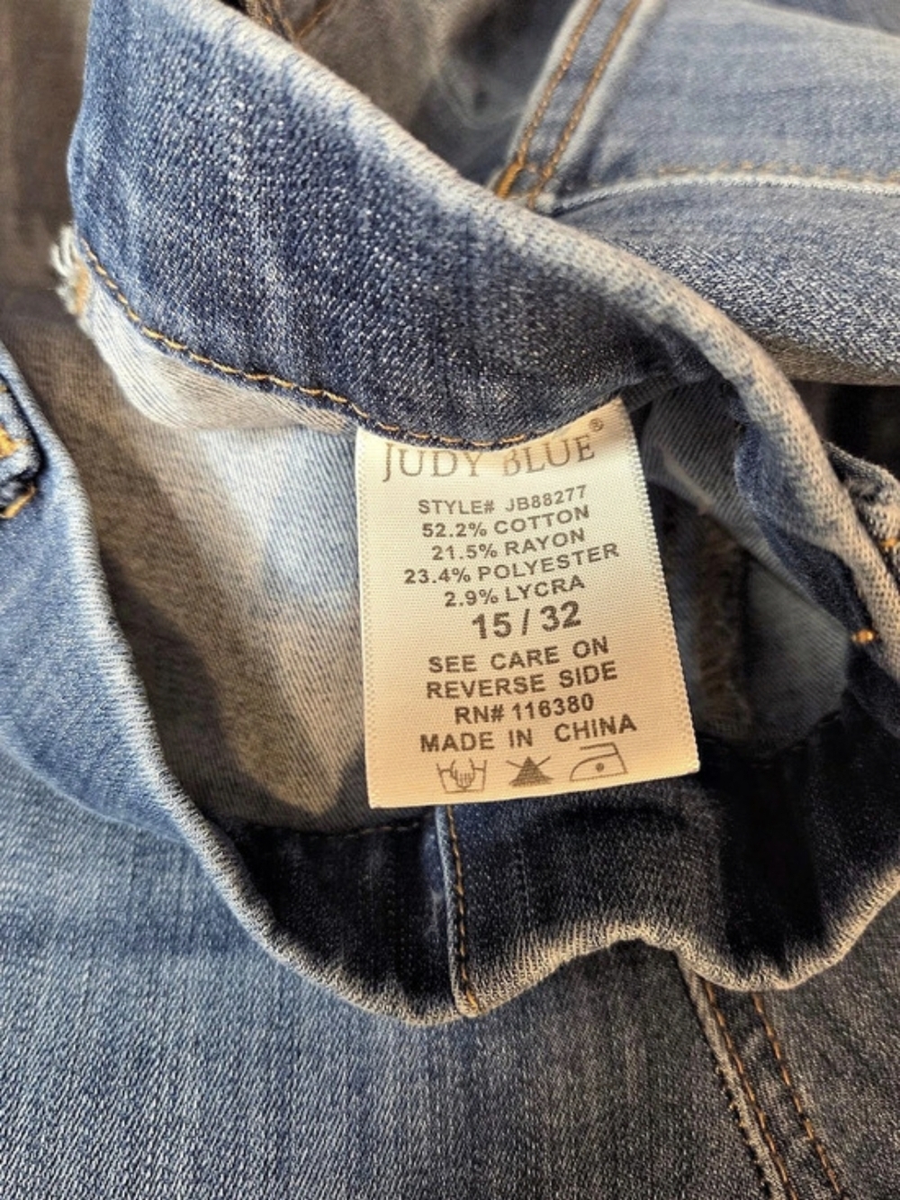 Judy Blue Pull On Super Flare Jeans Waist 15/32 - Picture 4 of 15